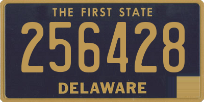 DE license plate 256428