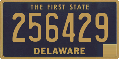 DE license plate 256429
