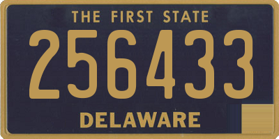 DE license plate 256433