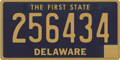 DE license plate 256434