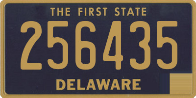 DE license plate 256435