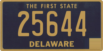 DE license plate 25644