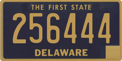 DE license plate 256444