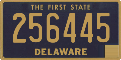 DE license plate 256445