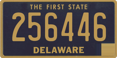 DE license plate 256446