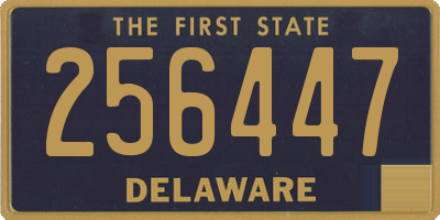 DE license plate 256447