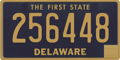 DE license plate 256448