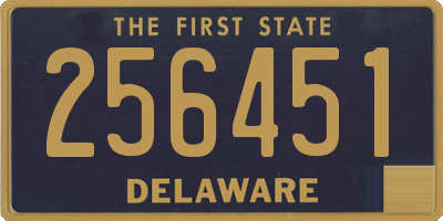 DE license plate 256451