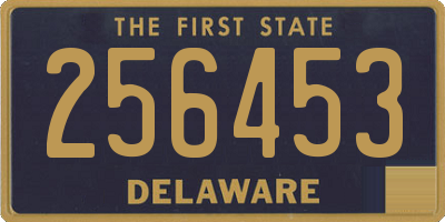 DE license plate 256453