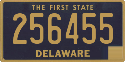 DE license plate 256455