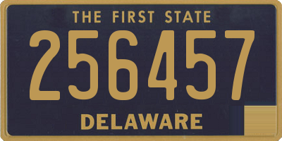 DE license plate 256457