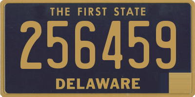 DE license plate 256459
