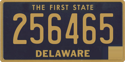 DE license plate 256465