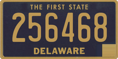 DE license plate 256468