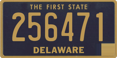 DE license plate 256471