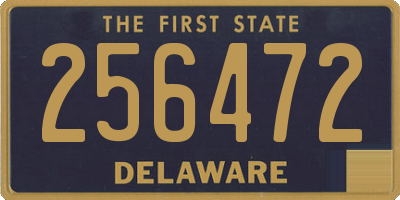 DE license plate 256472
