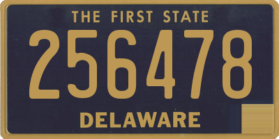 DE license plate 256478