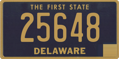 DE license plate 25648