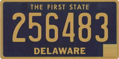DE license plate 256483