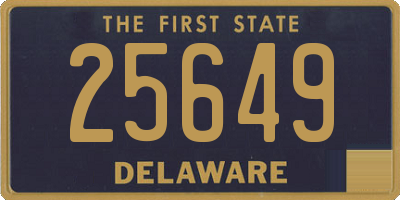 DE license plate 25649