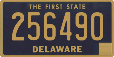 DE license plate 256490
