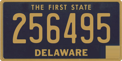 DE license plate 256495