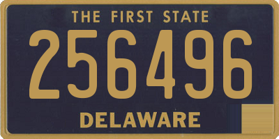 DE license plate 256496