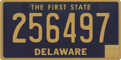 DE license plate 256497