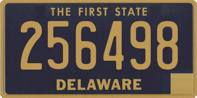 DE license plate 256498