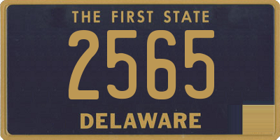 DE license plate 2565