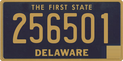 DE license plate 256501