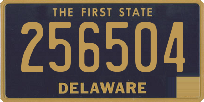 DE license plate 256504