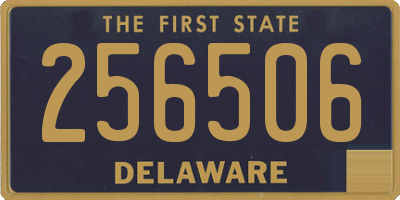DE license plate 256506