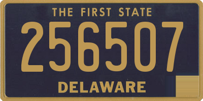 DE license plate 256507