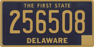 DE license plate 256508