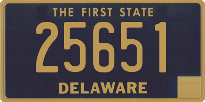 DE license plate 25651