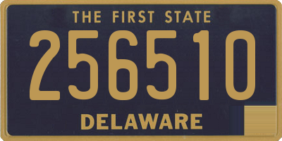 DE license plate 256510