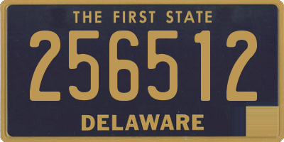 DE license plate 256512