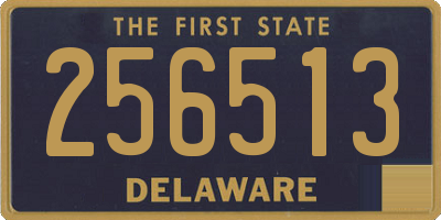 DE license plate 256513