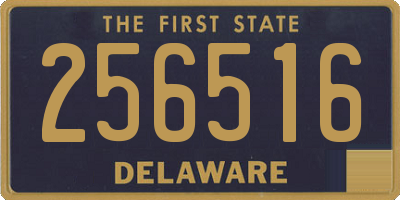 DE license plate 256516