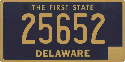 DE license plate 25652