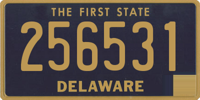 DE license plate 256531