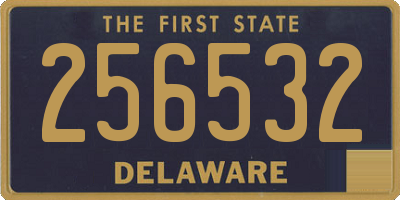 DE license plate 256532