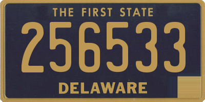 DE license plate 256533