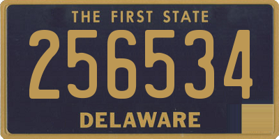DE license plate 256534