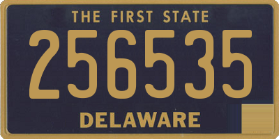 DE license plate 256535