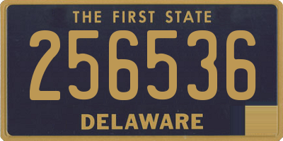DE license plate 256536