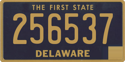 DE license plate 256537