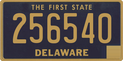 DE license plate 256540
