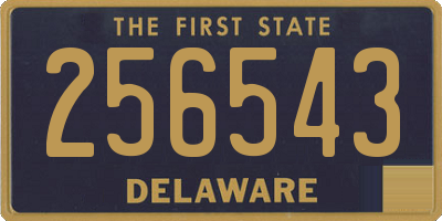DE license plate 256543